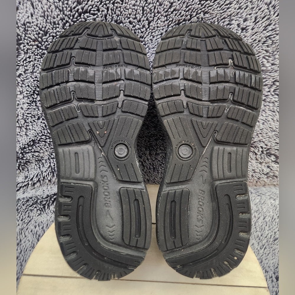 Brooks Ghost 16 Triple Black Running Shoes Sneakers Men's Size 8.5 - Picture 8 of 9